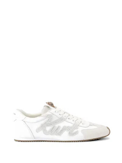 Kurt Geiger Suede Panel Kurt Islington Sneakers In White