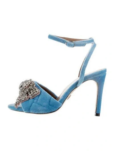 Pre-owned Kurt Geiger Suede Sandals In Blue