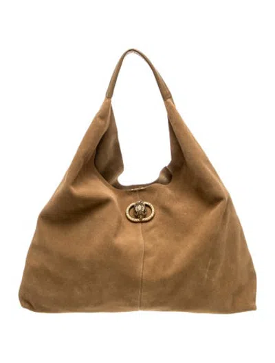 Pre-owned Kurt Geiger Suede Shoulder Bag In Brown