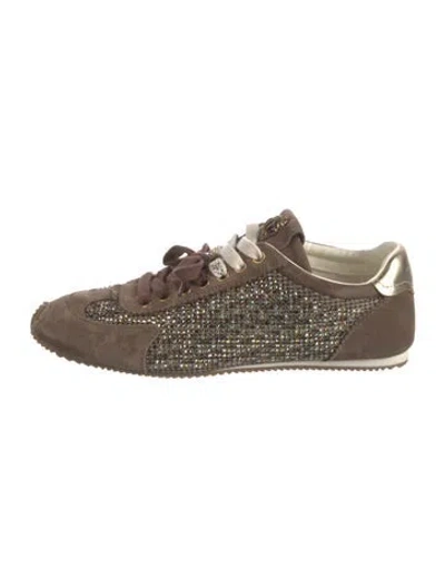 Pre-owned Kurt Geiger Suede Sneakers In Brown