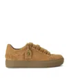 Kurt Geiger Suede Southbank Tag Sneakers In Brown