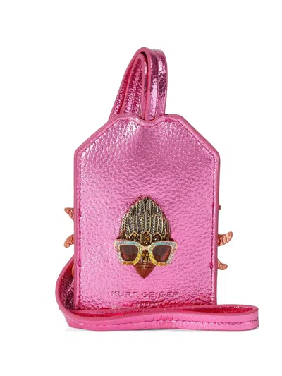 Kurt Geiger Sun Eagle-head Lanyard In Pink