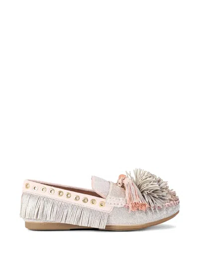 Kurt Geiger Tassel Fringed Loafers In Multi