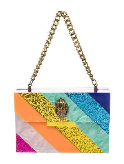 Pre-owned Kurt Geiger Top Handle Bag In Blue