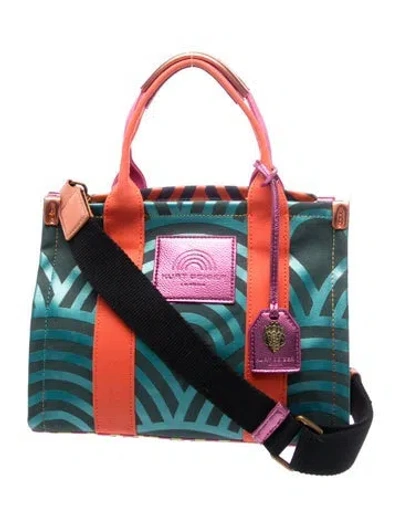 Pre-owned Kurt Geiger Top Handle Bag In Blue