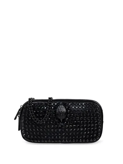 Kurt Geiger Tripple Zip Clutch Bag In Black
