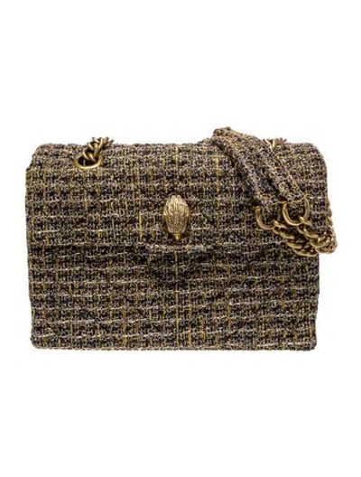 Pre-owned Kurt Geiger Tweed Shoulder Bag In Multi