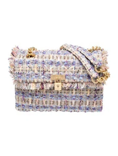 Pre-owned Kurt Geiger Tweed Shoulder Bag W/ Tags In Multicolor