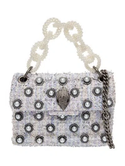 Pre-owned Kurt Geiger Tweed Top Handle Bag In Multicolor