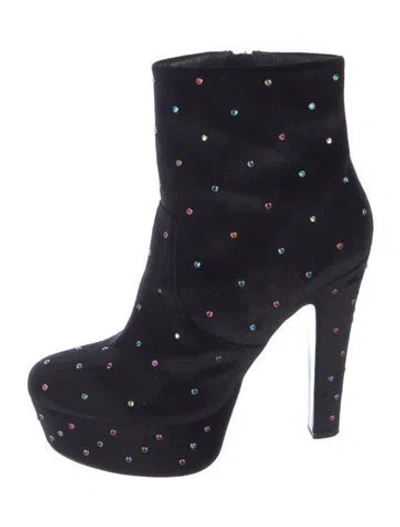 Pre-owned Kurt Geiger Velvet Boots In Multi