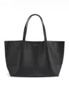 Kurt Geiger Violet Large Leather Shopper Tote In Black