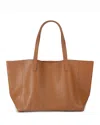 Kurt Geiger Violet Large Leather Shopper Tote In Brown