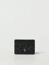 Kurt Geiger London Quilted Leather Card Holder In Black