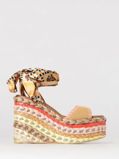Kurt Geiger Wedge Shoes Woman  London In Yellow