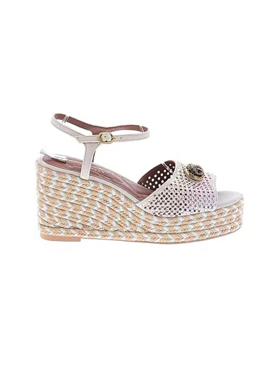 Pre-owned Kurt Geiger Wedges In White