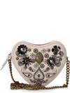 Kurt Geiger White Kensington Heart Crossbody Bag In White
