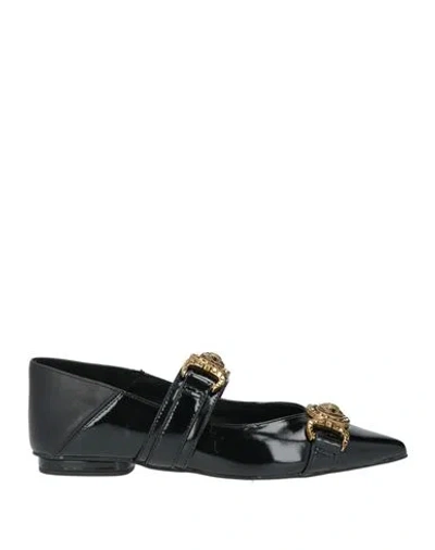 Kurt Geiger Woman Ballet Flats Black Size 8.5 Leather