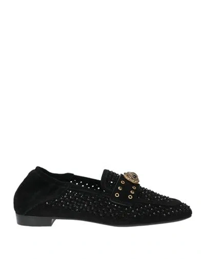 Kurt Geiger Woman Loafers Black Size 8.5 Leather