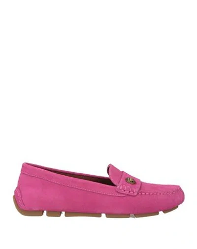 Kurt Geiger Woman Loafers Mauve Size 7.5 Leather In Pink