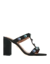 Kurt Geiger Woman Sandals Black Size 6 Leather In Black