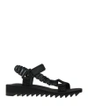 Kurt Geiger Woman Sandals Black Size 9 Textile Fibers In Black