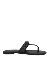 Kurt Geiger Leather Kensington T-bar Sandals In Black