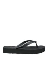 Kurt Geiger Kensington Q Two-post Rubber Flip Flops In Black