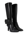 KURT GEIGER WOMEN'S ANKLE BAG KNEE HIGH BOOTS