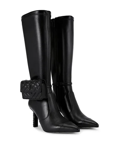 Kurt Geiger Women's Ankle Bag Knee High Boots In Black