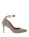 Kurt Geiger Embellished Belgravia Jewel Pumps 85 In Gold