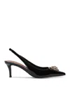 Kurt Geiger Patent Leather Belgravia Slingback Pumps In Black