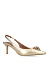 Kurt Geiger Belgravia Sling Back In Gold