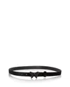 Kurt Geiger Women's Bow Velvet Belt In Black