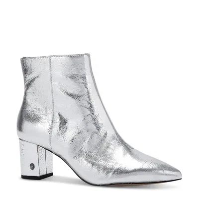 Kurt Geiger Women's Burlington Block Heel Ankle Boots In Silver