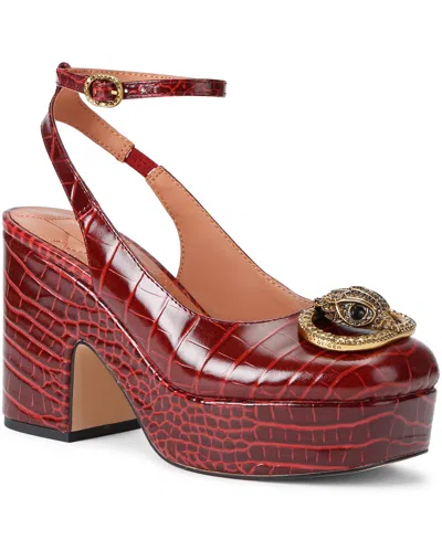 Kurt Geiger Women's Chelsea Closed Sling Square Toe Pumps In Red