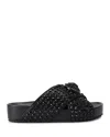 Kurt Geiger Womens Blk/other Chelsea Crystal-embellished Cross-strap Faux-leather Sandals Eur 41 / 8 Uk In Charcoal