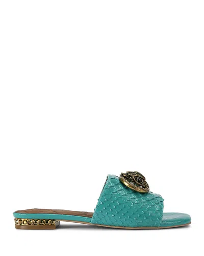 Kurt Geiger Women's Chelsea Flat Sandals In Turquoise