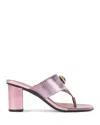 Kurt Geiger Women's Chelsea T Bar Block Heel Sandals In Pink