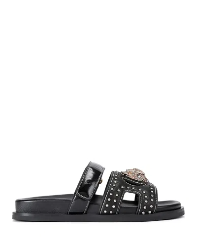 KURT GEIGER WOMEN'S EAGLE STUDDED CUTOUT SANDALS