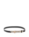 Kurt Geiger Women's Embellished Leather Belt In Black