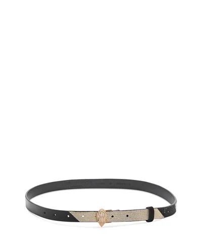 Kurt Geiger Women's Embellished Leather Belt In Black