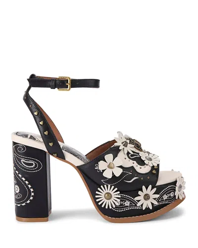 Kurt Geiger Women's Flower Western Platform Sandals
