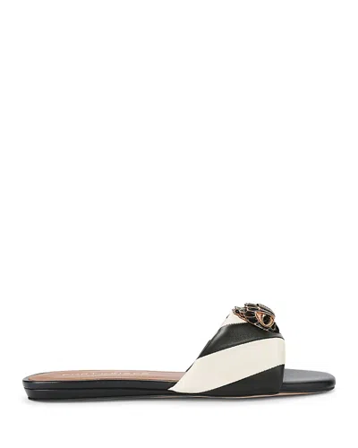 Kurt Geiger Women's Kensington Embellished Slide Sandals In Charcoal