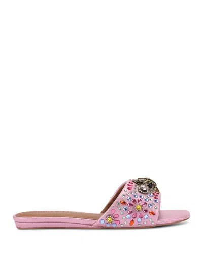 Kurt Geiger Kensington Flat Sandals In Pink