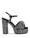 Kurt Geiger London Kensington Platform Sandal In Charcoal