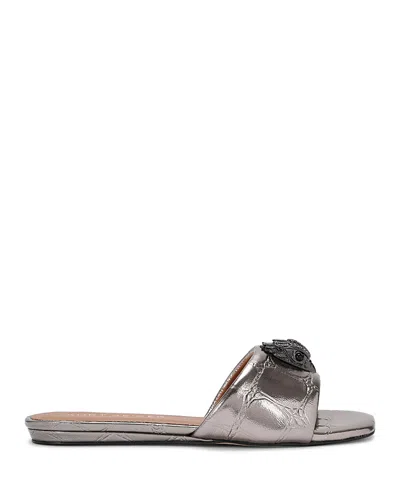Kurt Geiger Women's Kensington Slide Sandals In Silver