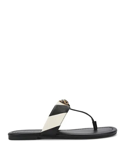 Kurt Geiger Women's Kensington T-strap Sandals In Charcoal