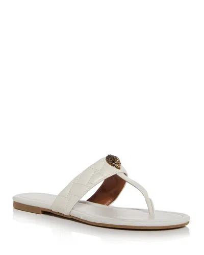 Kurt Geiger Women's Kensington T-strap Sandals In White