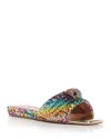 Kurt Geiger Women's Kensington Woven Embellished Slide Sandals In Open Miscellaneous