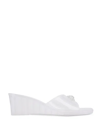Kurt Geiger London Maddison Wedge Sandal In Gray
